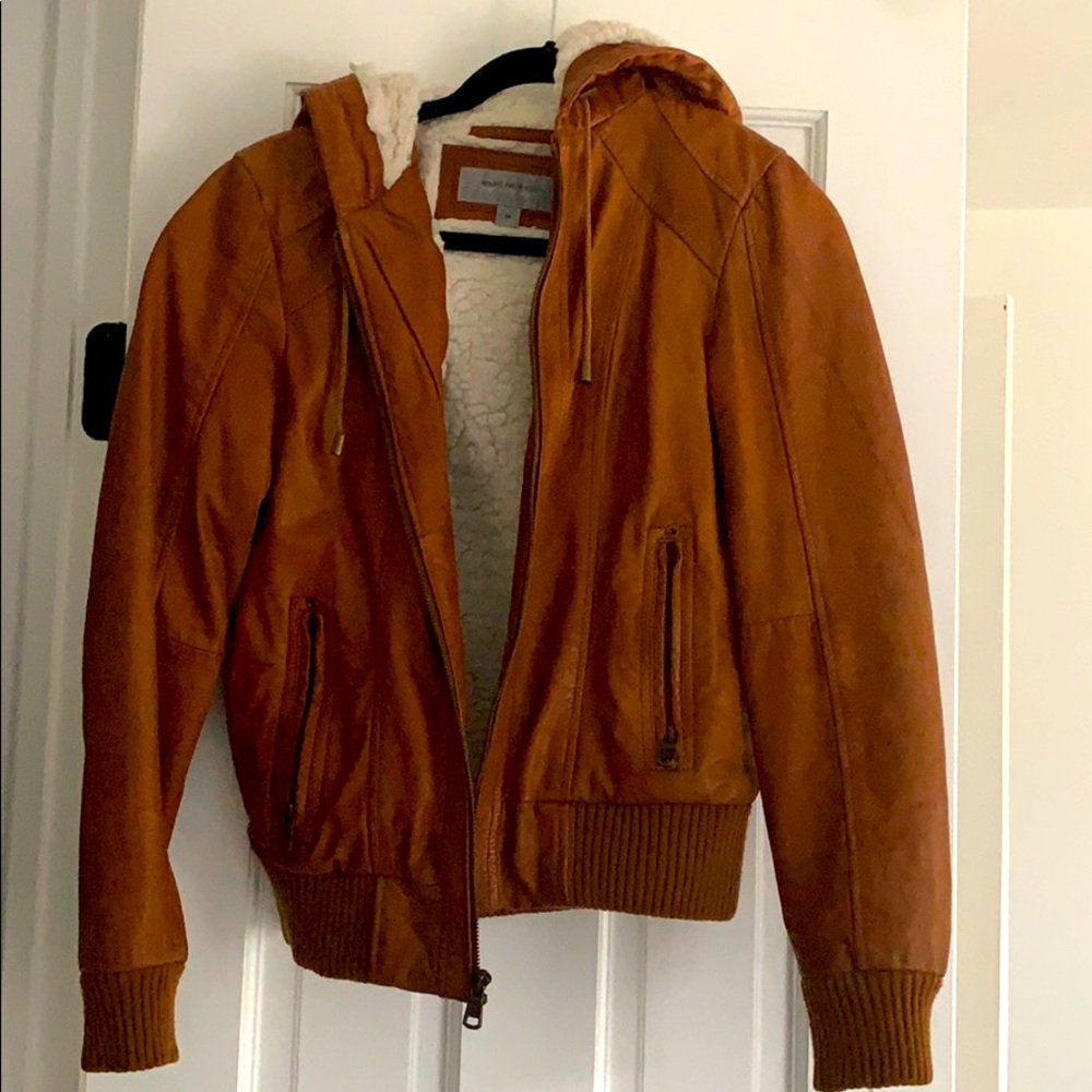 Andrew Marc Leather bomber jacket